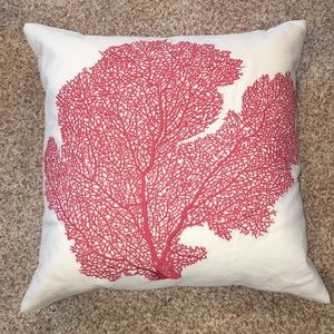 Pottery Barn Coral Pillow Cover